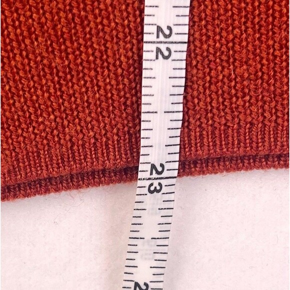 Brooks Brothers Extra Fine Italian Merino Wool Women’s XL Red Collared Sweater - Picture 13 of 16